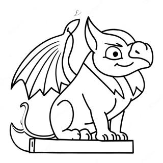 Gargoyle Coloring Pages