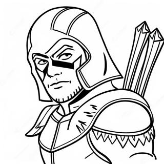 Green Arrow Coloring Page 43693-34542