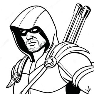 Green Arrow Coloring Page 43693-34543