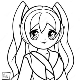 Miku Coloring Pages