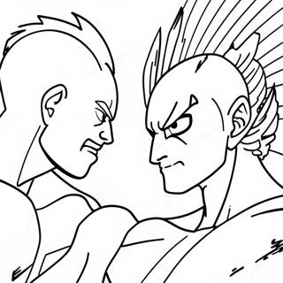 Saitama Vs Garou Manga Panelleri Boyama Sayfaları