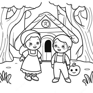 Hansel And Gretel Coloring Page 43753-34591