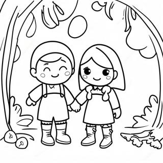 Hansel And Gretel Coloring Page 43753-34592