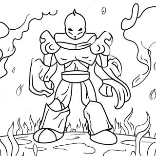 Epic Wither Storm Battle Coloring Page 43824-34633