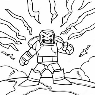 Epic Wither Storm Battle Coloring Page 43824-34634