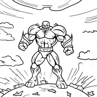 Epic Wither Storm Battle Coloring Page 43824-34635