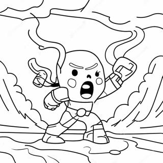 Epic Wither Storm Battle Coloring Page 43824-34636