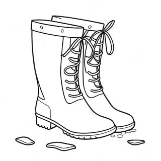 Rain Boots Coloring Pages