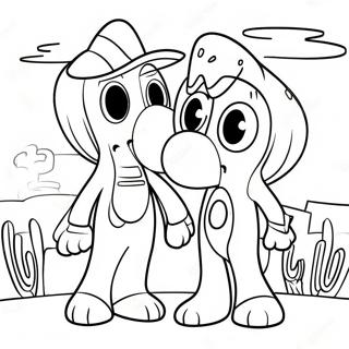 Gumby And Pokey Adventure Coloring Page 43854-34658