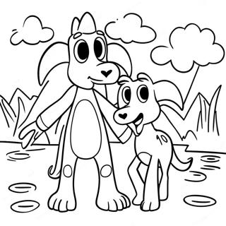 Gumby And Pokey Adventure Coloring Page 43854-34660