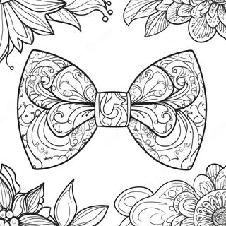 Colorful Bow Tie Coloring Page (43864-34674)