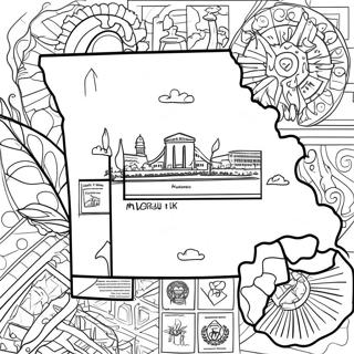 Missouri State Outline Coloring Page 43883-34682