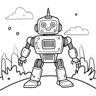 Adventurous Wild Robot Coloring Page 43914-34713