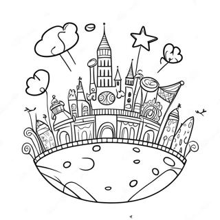 It's A Small World Coloring Page 44003-34803