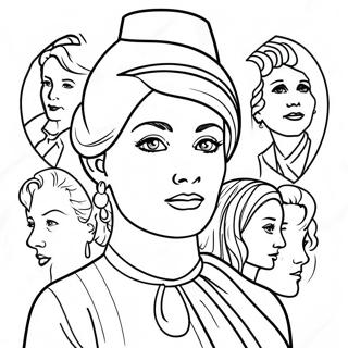 Women S History Coloring Page 4400-3495