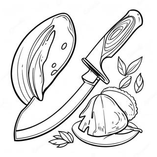 Knife Coloring Pages