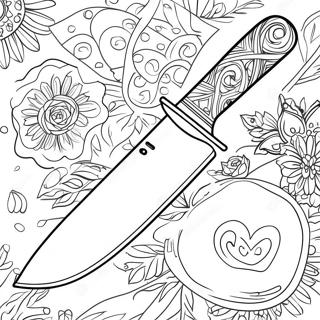 Knife Coloring Page 44043-34807