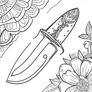 Knife Coloring Page 44043-34808