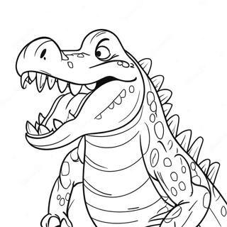 Scary Crocodile Coloring Pages