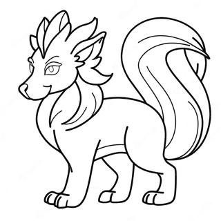 Ninetales Majestic Coloring Page 44093-34853