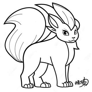 Ninetales Majestic Coloring Page 44093-34856