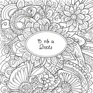 Easy Inspirational Quotes Coloring Page 440-346