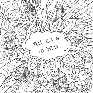 Easy Inspirational Quotes Coloring Page 440-348