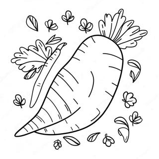 Carrot Coloring Page 4410-3507