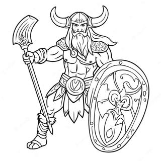 Norse Mythology Coloring Page 44123-34881