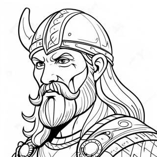 Viking Warrior Coloring Page 44124-34925