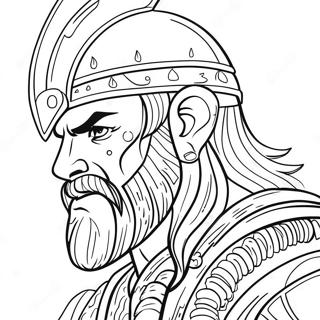 Viking Warrior Coloring Page 44124-34927