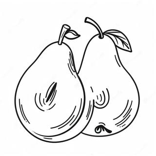 Pear Coloring Pages