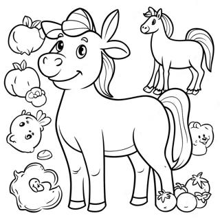 Farm Animals Coloring Page 44143-34891