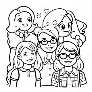 Fun Baby Sitters Club Characters Coloring Page 44154-34897