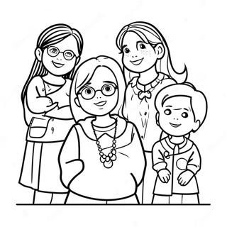 Fun Baby Sitters Club Characters Coloring Page 44154-34898