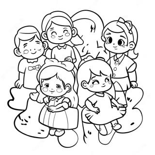 Fun Baby Sitters Club Characters Coloring Page 44154-34900