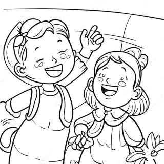 Joyful Catholic Students Coloring Page 44164-34919