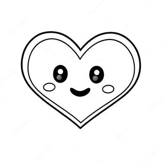 Cute Heart Emoji Coloring Page 44204-34941