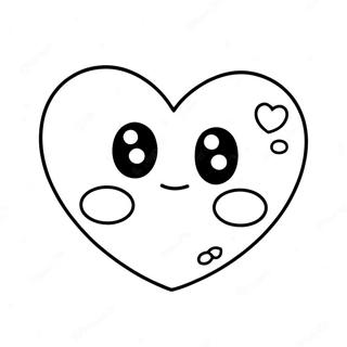 Cute Heart Emoji Coloring Page 44204-34942