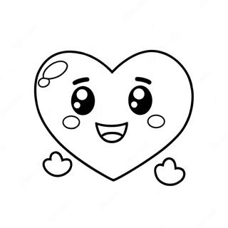 Cute Heart Emoji Coloring Page 44204-34943