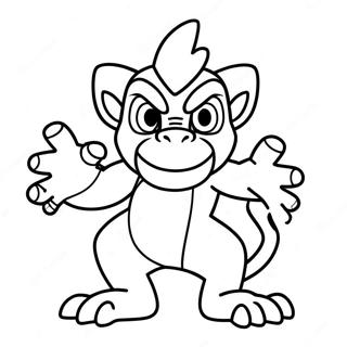 Infernape Coloring Page 44223-34956