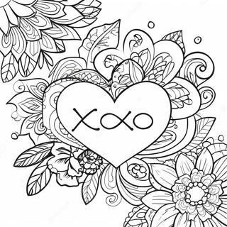 Xoxo Ausmalbild 44243-34978