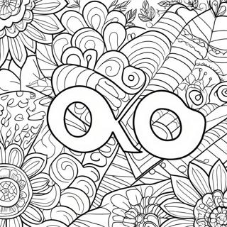 Xoxo Coloring Page 44243-34980