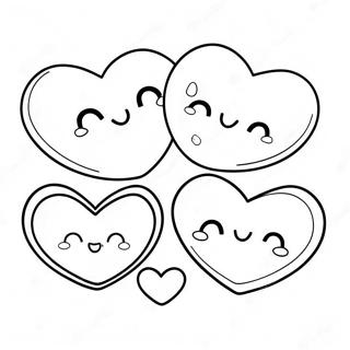 Cute Xoxo Hearts Coloring Page 44244-34975