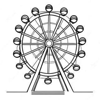 Ferris Wheel Coloring Pages