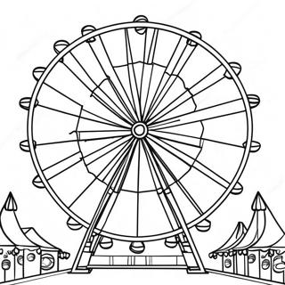 Pagina Da Colorare Della Ruota Panoramica Colorata Alla Fiera 44304-35034