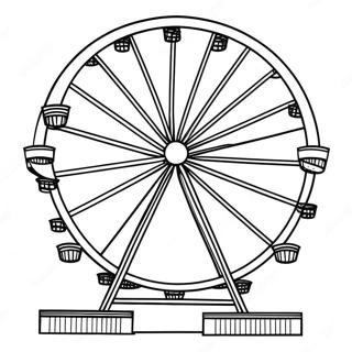 Pagina Da Colorare Della Ruota Panoramica Colorata Alla Fiera 44304-35035