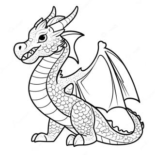 Mythical Dragon For Adults Coloring Pages