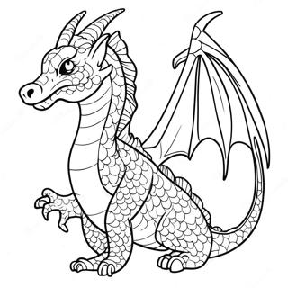 Mythical Dragon Coloring Page 4430-3531