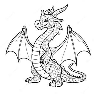 Mythical Dragon Coloring Page 4430-3532